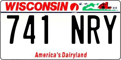 WI license plate 741NRY