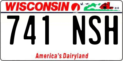 WI license plate 741NSH