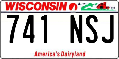 WI license plate 741NSJ