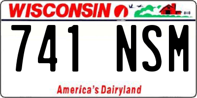 WI license plate 741NSM