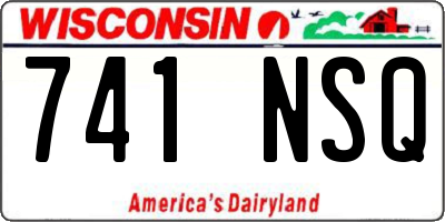 WI license plate 741NSQ