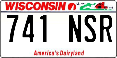 WI license plate 741NSR