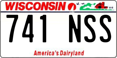 WI license plate 741NSS