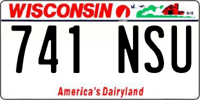 WI license plate 741NSU