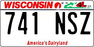 WI license plate 741NSZ