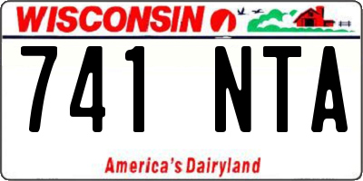 WI license plate 741NTA