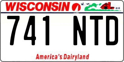 WI license plate 741NTD