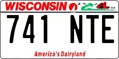 WI license plate 741NTE