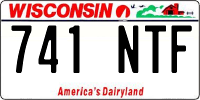 WI license plate 741NTF