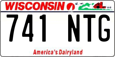 WI license plate 741NTG