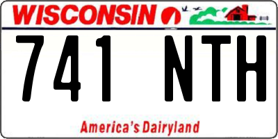 WI license plate 741NTH