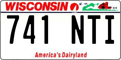 WI license plate 741NTI