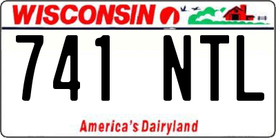 WI license plate 741NTL