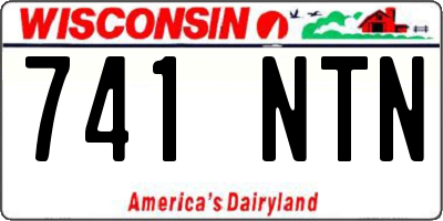 WI license plate 741NTN