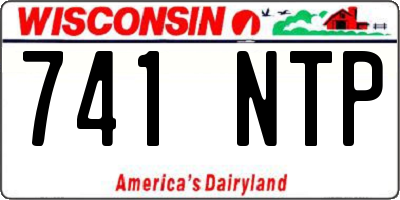 WI license plate 741NTP
