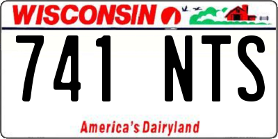 WI license plate 741NTS