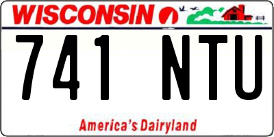 WI license plate 741NTU