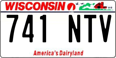 WI license plate 741NTV