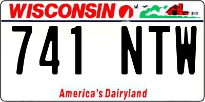 WI license plate 741NTW