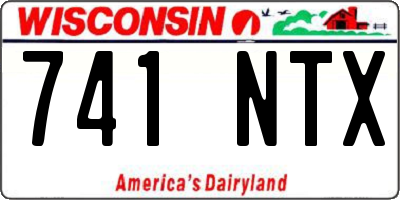 WI license plate 741NTX