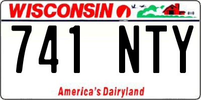 WI license plate 741NTY