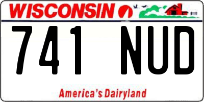 WI license plate 741NUD