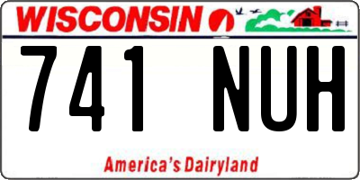 WI license plate 741NUH