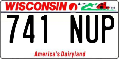 WI license plate 741NUP
