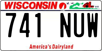 WI license plate 741NUW