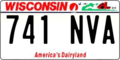WI license plate 741NVA