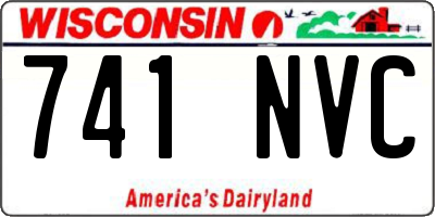 WI license plate 741NVC