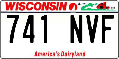 WI license plate 741NVF