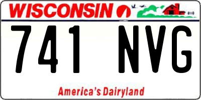 WI license plate 741NVG