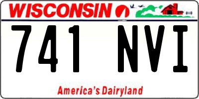 WI license plate 741NVI