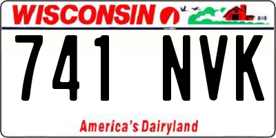 WI license plate 741NVK