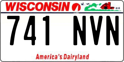 WI license plate 741NVN