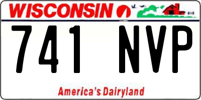 WI license plate 741NVP