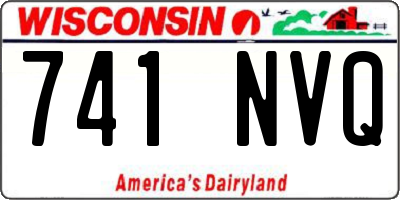 WI license plate 741NVQ