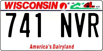 WI license plate 741NVR