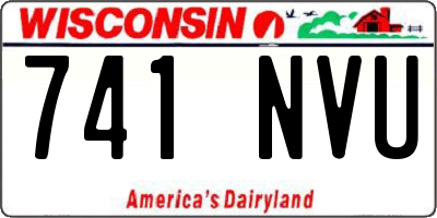 WI license plate 741NVU