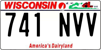 WI license plate 741NVV