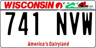 WI license plate 741NVW