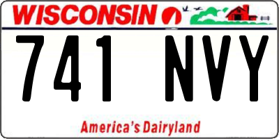 WI license plate 741NVY