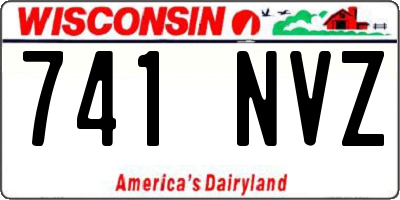 WI license plate 741NVZ