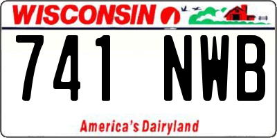 WI license plate 741NWB