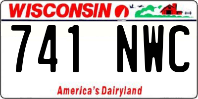 WI license plate 741NWC