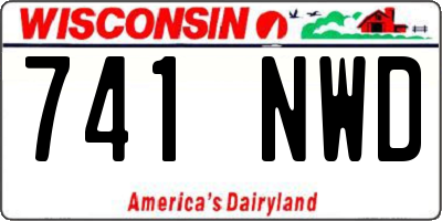 WI license plate 741NWD