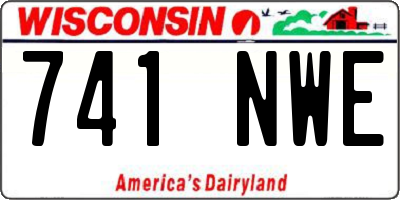 WI license plate 741NWE
