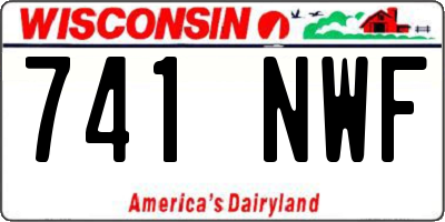 WI license plate 741NWF