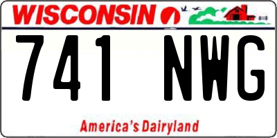 WI license plate 741NWG